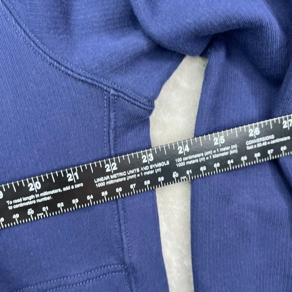 J.Crew Quarter-Zip Pullover Mens Large Navy‎ Blue Striped Trim Cotton Sportswear